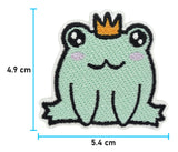 Frosch Prinz Patch mit der Maße: 4,9 x 5,4 cm