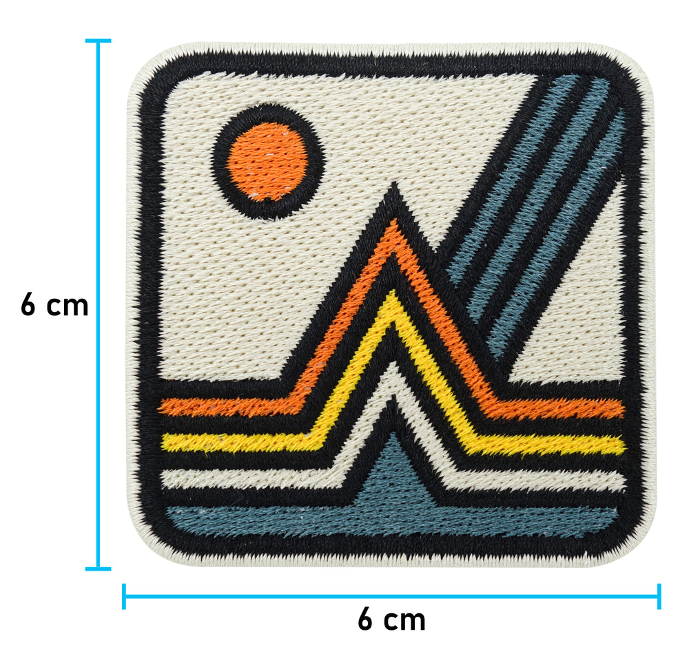 Berg Patch mit der Maße: 6 x 6 cm