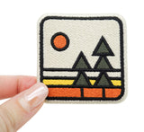 Retro Natur Klett Patch | Outdoor Klett Patches, Wandern Aufnäher, Rucksack Berg Klettpatches, Wanderer Badge, Berge Klettpatch, Finally Home
