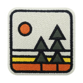 Retro Natur Klett Patch | Outdoor Klett Patches, Wandern Aufnäher, Rucksack Berg Klettpatches, Wanderer Badge, Berge Klettpatch, Finally Home