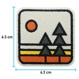 Retro Natur Klett Patch | Outdoor Klett Patches, Wandern Aufnäher, Rucksack Berg Klettpatches, Wanderer Badge, Berge Klettpatch, Finally Home