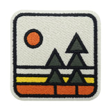 Retro Natur Klett Patch | Outdoor Klett Patches, Wandern Aufnäher, Rucksack Berg Klettpatches, Wanderer Badge, Berge Klettpatch, Finally Home