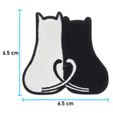 Katzen Patch mit der Maße: 6,5 x 6,5 cm