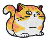 Orange-weißer dicke, süße Katze Patch