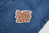 Plant Based Babe | Vegan Patches, Veggie Aufbügler, Rosa Flicken, Gemüse & Obst Aufnäher, Finally Home Patch zum Aufbügeln