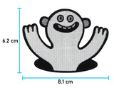 Lustiges Monster Patch mit der Maße: 6,2 x 8,1 cm