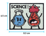 Science! Patch mit der Maße: 6,5 x 8,3 cm