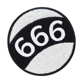 Schwarz-weißer 666 Billard Kugel Patch
