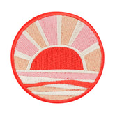 Rosa Sonnenuntergang Patch