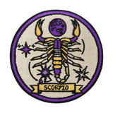 Beige-violetter Skorpion Sternzeichen Patch