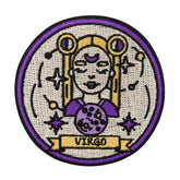 Beige-violetter Jungfrau Sternzeichen Patch