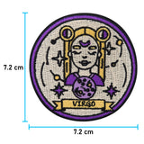 Jungfrau Patch mit der Maße: 7,2 x 7,2 cm