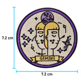 Zwilling Patch mit der Maße: 7,2 x 7,2 cm