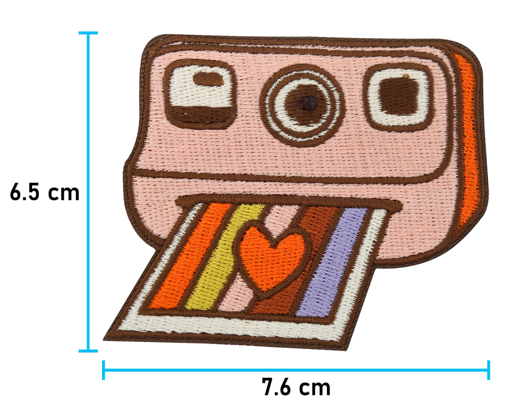 Polaroid Patch mit der Maße: 6,5 x 7,6 cm