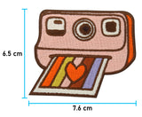 Polaroid Patch mit der Maße: 6,5 x 7,6 cm