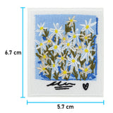 Blumen Foto Patch mit der Maße: 6,7 x 5,7 cm