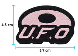 UFO Patch mit der Maße: 4,5 x 6,7 cm