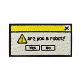 Are you a robot? Patch | Lustiger PC Aufnäher | Nerd, Gamer Bügelpatch