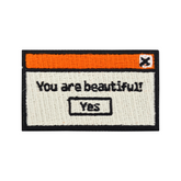 You are beautiful Patch | Dialogfenster Bügelpatch | Vintage Aufnäher