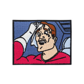 Sweating Meme Patch | Comic Aufnäher | Mann Schwitzen DIY Bügelpatches