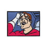 Sweating Meme Patch | Comic Aufnäher | Mann Schwitzen DIY Bügelpatches