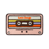 Love Songs Kassette Patch | Old School DIY Vintage Rock Musik Aufnäher