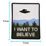 I want to believe Ufo Alien Patches zum Aufbügeln | Patch, Bügelflicken, Flicken, Aufnäher Finally Home