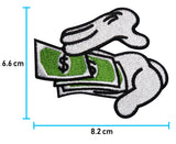 Hände die mit Geld werfen Bügelbild Patches zum Aufbügeln | Patch, Aufbügelmotive Finally Home