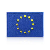 Europa Flagge Patch | Klett Rückseite | EU Fahne Militär Klettpatch