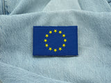 Europa Flagge Patch auf einer blauen Jeans