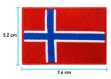 Norwegen Klettpatch mit der Maße: 5,2 x 7,6 cm