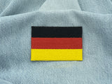 Deutschland Flaggen Patch auf einer blauen Jeans