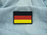 Deutschland Klett Patch auf einer blauen Jeans
