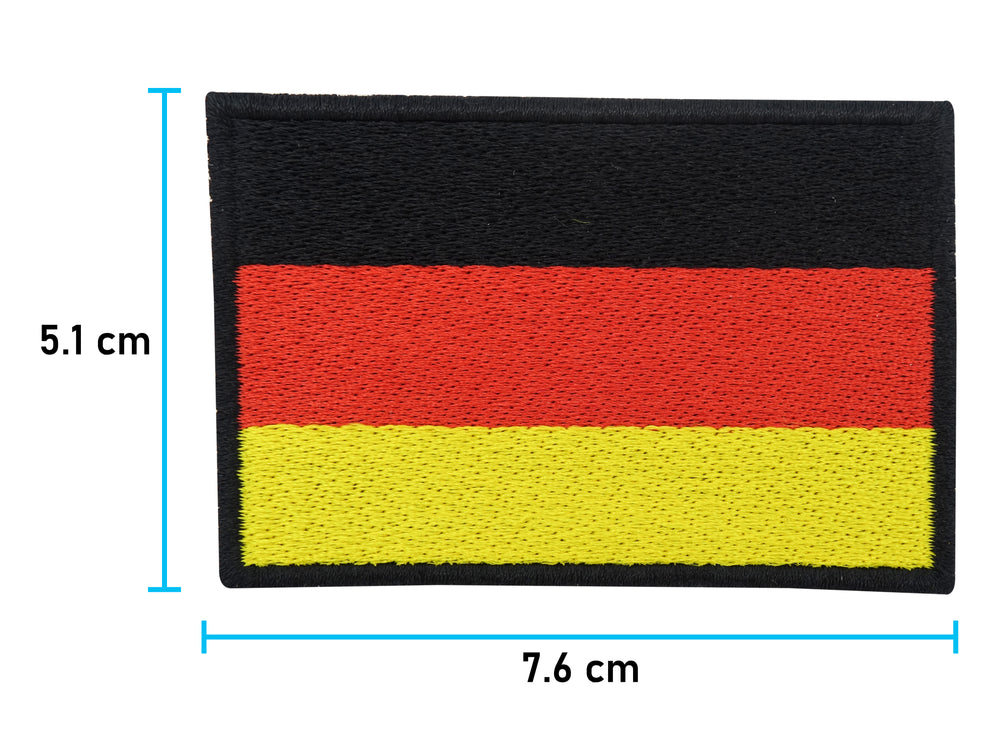 Deutschland Klett Patch mit der Maße: 5,1 x 7,6 cm
