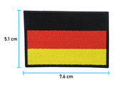 Deutschland Klett Patch mit der Maße: 5,1 x 7,6 cm