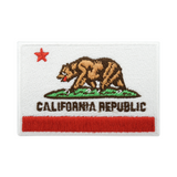 Kalifornien Flagge Patch zum Aufbügeln | California Republik Flag Patches, USA Fahne Bügelbild, Amerika Aufbügler, US Aufnäher, Applikation, Finally Home