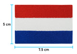 Niederlande Flagge Patch mit der Maße: 5 x 7,5 cm