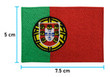 Portugal Flagge Patch mit der Maße: 5 x 7,5 cm