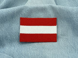 sterreich Flagge Patch auf blauer Jeans