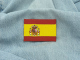 Spanien Flagge Patch auf hellblauer Jeans