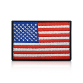 USA Amerika Patch mit Klett Rückseite | Militär Flagge Army Klettpatch