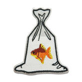 Fische-Dorsch-Koi-Nemo-Dori-Tüte-Welle-Aquarium-Flicken-Bügelflicken-Bügelbild-Bügelpatch