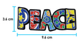 Bunter Peace Hippie Patch zum Aufbügeln Bügelflicken Flicken Aufnäher Bus Aufbügler