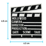 Flicken-Bügelflicken-Aufbügler-Bügelbild-Bügelpatch-LA-Californien-Amerika-Oscars-Festival-Sommer-Comic-Merch