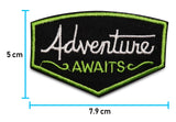 Adventure Awaits Abenteuer Patch zum Aufbügeln Zelt Baum Patches Aufnäher