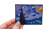 Kunst-Selbstbildnis-Picasso-Banksy-da-vinci-Baum-Wandern-Berge-Nacht-Sterne-Vintage-Retro-Flicken-Bügelflicken-Aufbügler-Bügelpatch