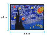 Kunst-Selbstbildnis-Picasso-Banksy-da-vinci-Baum-Wandern-Berge-Nacht-Sterne-Vintage-Retro-Flicken-Bügelflicken-Aufbügler-Bügelpatch