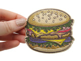 Flicken-Bügelflicken-Aufbügler-Bügelbild-Bügelpatch-Jeansjacke-Mc-Donalds-Burger-King-Fast-Food-Essen-Pommes