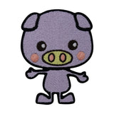 Flicken-Bügelflicken-Aufbügler-Bügelbild-Bügelpatch-Jeansjacke-Tiere-Bauernhof-Landwirt-Schade-Tracker-Traktor-Schweine