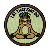 Flicken-Bügelflicken-Aufbügler-Bügelbild-Bügelpatch-Jeansjacke-Yoga-Meditieren-Indianer-Panda-Sloth-Yin-Yang-Costa-Rica